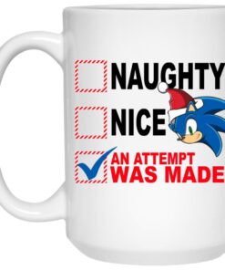 Naughty Nice An Attempt Was Made Mugs 3