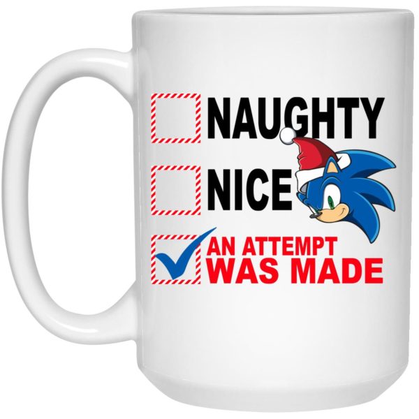 Naughty – Nice – An Attempt Was Made Mugs