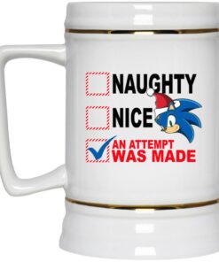 Naughty Nice An Attempt Was Made Mugs 4