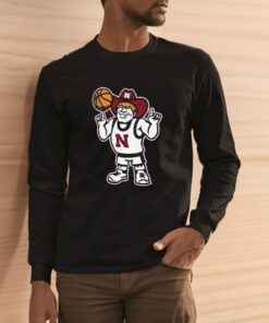 Nebraska Giant New Herbie Logo Basketball T-Shirt 1 Nebraska Giant New Herbie Logo Basketball T Shirt 2