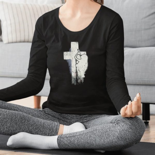 Nessa Barrett Who Is She Crucifix Distressed T-Shirt