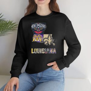 New Orleans Pelicans Lsu Tigers New Orleans Saints Proud Of Louisiana T Shirt 1