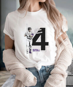 Nolan Brown 4 Sfa Baseball T Shirt 1