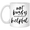 Not Bossy Aggressively Helpful Mugs