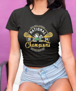 Notre Dame Fighting Irish Youth 2024 Ncaa Men's Lacrosse National Champions Comfort Colors T Shirt 1