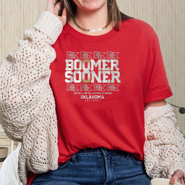 OKLAHOMA SOFTBALL BOOMER SOONER 8X CHAMPS T-SHIRT