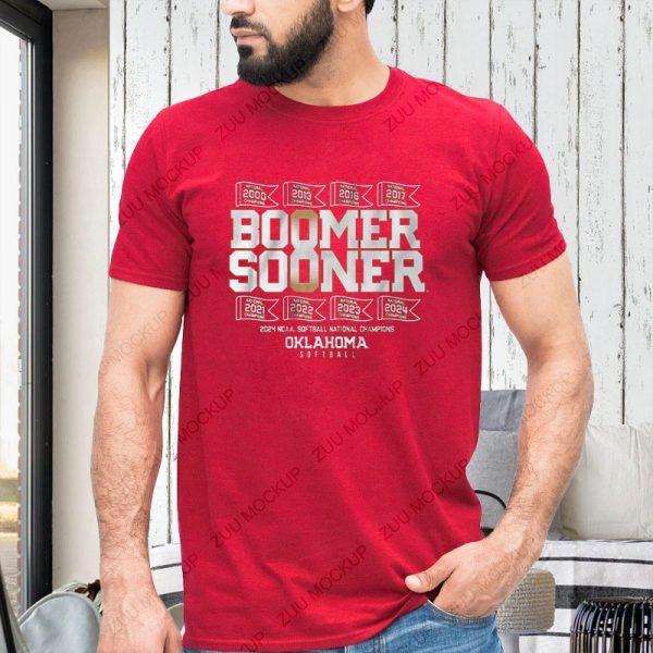 OKLAHOMA SOFTBALL BOOMER SOONER 8X CHAMPS T-SHIRT