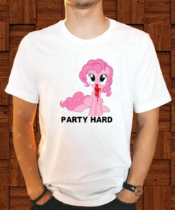 Party Hard Pony T Shirt 1