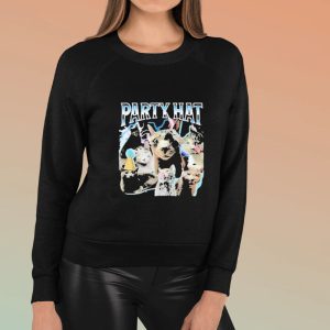 Party Hat Cat T Shirt 1