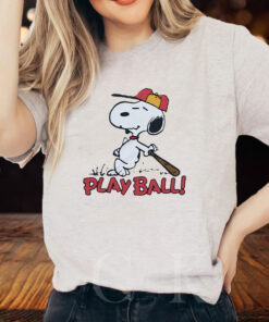Peanuts Snoopy Play Ball T Shirt 1