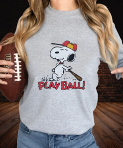 Peanuts Snoopy Play Ball T Shirt 2