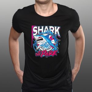 Pensacola Blue Wahoos Shark In The Park Blue Wahoos T-Shirt