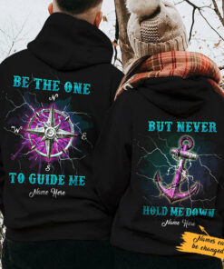 Personalized Anchor Compass Love Couple Hoodie 1