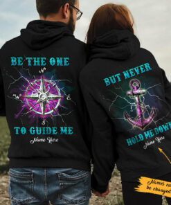 Personalized Anchor Compass Love Couple Hoodie 2