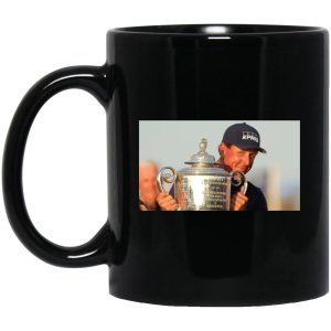 Phil Mickelson With The Trophy Golf Mugs 1