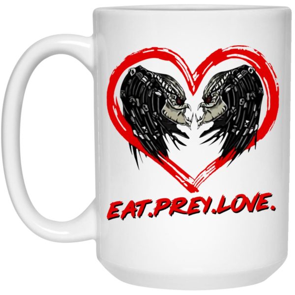 Predator Eat Prey Love Mugs