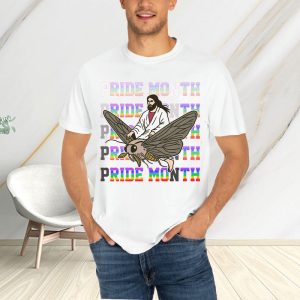 Pride Month Ride Moth T Shirt 2