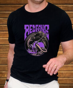 Red Fang Funeral Coach Purple T Shirt 2