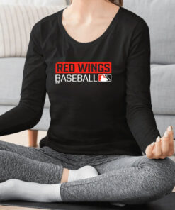 Red Wings Baseball Logo T Shirt 1