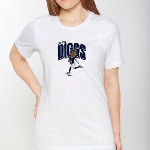 STEFON DIGGS HOUSTON CARICATURE SHIRTS