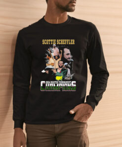 Scottie Scheffler 2024 Master Tournament Champions T-Shirt 1 Scottie Scheffler 2024 Master Tournament Champions T Shirt 2