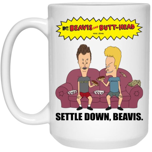 Settle Down Beavis Mugs