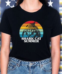 Shark Cat Summer Pride T Shirt 2