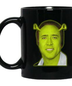 Shrek And Nicolas Cage Face Mugs 1