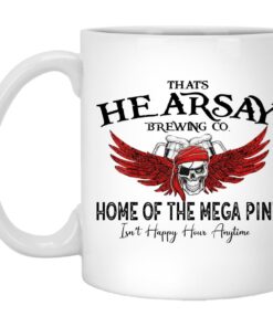 Skull And Beer That's Hearsay Brewing Co Home Of The Mega Pint Mugs 1