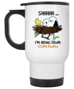 Snoopy Im Hiding From Stupid People Mug 2