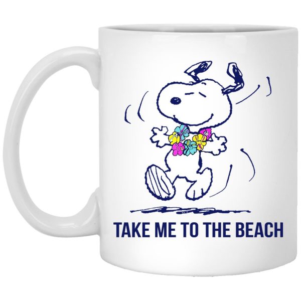 Snoopy Take Me To The Beach Mugs