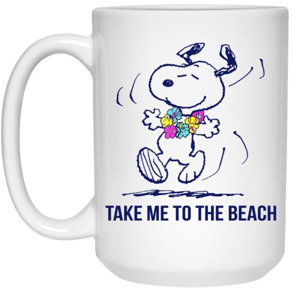 Snoopy Take Me To The Beach Mugs