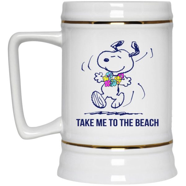 Snoopy Take Me To The Beach Mugs