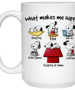 Snoopy What Makes Me Happy Mug 3