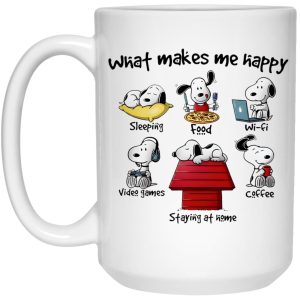 Snoopy What Makes Me Happy Mug 3