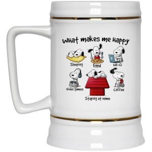 Snoopy What Makes Me Happy Mug 4