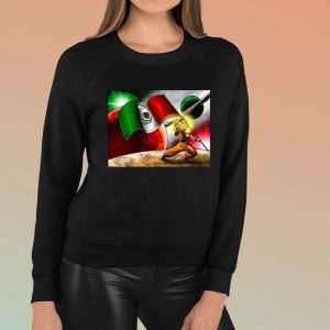 Son Goku Dragon Ball With Mexico Flag In Universe T-Shirt