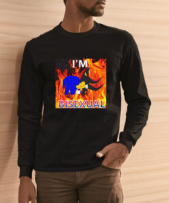 Sonic And Shadow Kissing Im Bisexual T Shirt 1