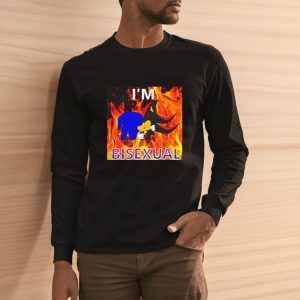 Sonic And Shadow Kissing I’m Bisexual T- Shirt