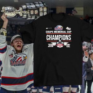 Spirit Resen Saginaw 2024 Memorial Cup Champions T Shirt 2