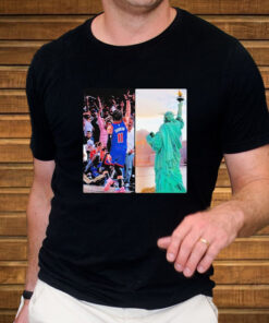 Statue Of Liberty Frdric Auguste Bartholdi Gustave Eiffel Dedicated 1886 T Shirt 2