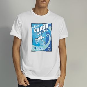 Stitch Ohana Surf School Tiki Terror T shirt 2