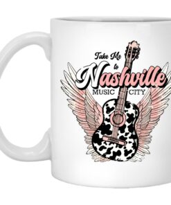Take Me To Nashville Music City Guitar Mugs 1
