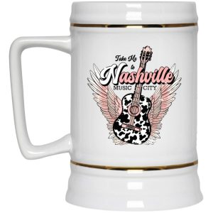 Take Me To Nashville Music City Guitar Mugs 3