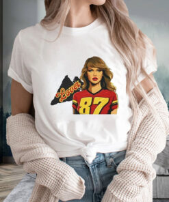 Taylor Swift And Travis Kelce 87 Lover T Shirt 1
