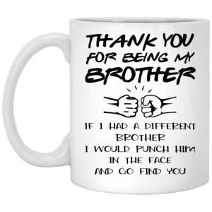 Thank You For Being My Brother Mug 5