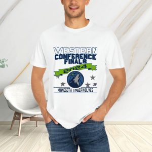 Timberwolves Stadium Essentials 2024 Western Conference Finals T Shirt 1