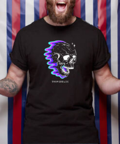 Tropidelic Psychedelic Skull Tour 24 T Shirt 1