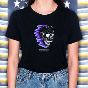 Tropidelic Psychedelic Skull Tour 24 T-Shirt