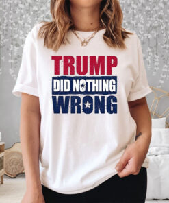 Trump Did Nothing Wrong T Shirt 2